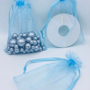6x9&quot; Sheer Organza Favor Bags: Wedding, Party, Jewelry (100pcs)