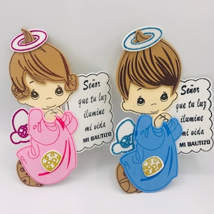 10pcs baptism table decoration foam centerpiece white angel &quot;mi bautizo craft supply EVA foam christening gift