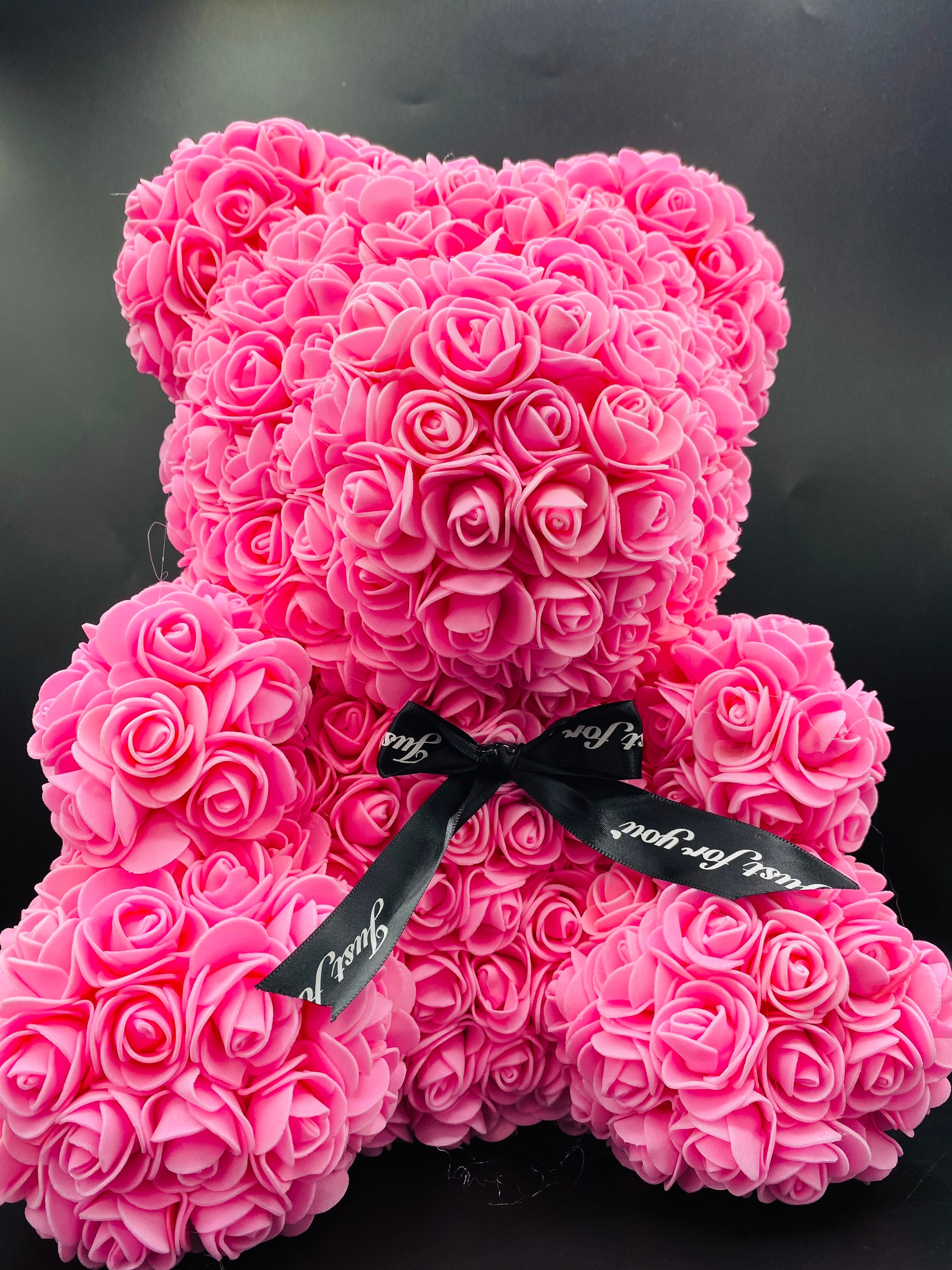 40cm Rose Teddy Bear/Valentines Day Gift/Foam Rose Bear/Gift | Etsy