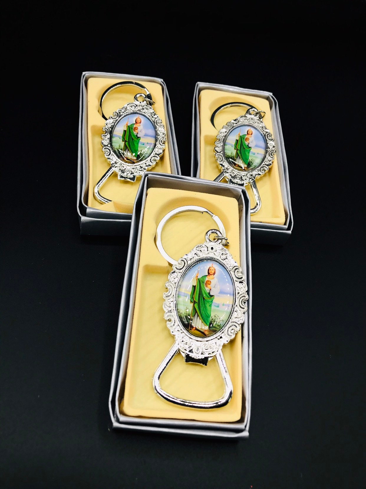 12 Pezzi Di Bomboniere, Bellissimi Portachiavi Di San Giuda Taddeo - Foto 3