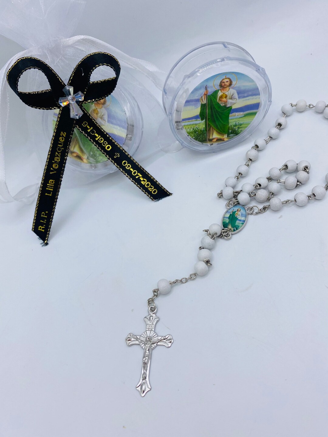 12pcs Funeral Favor/memorial Favor Rosaries Gift/r.i.p Etsy