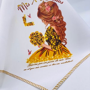 12pcs Quinceanera party Favors napkins Recuerdos Para Quinceanera servilletas