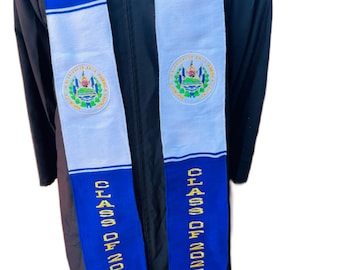 El Salvador Graduation Stole: Class of 2025 Sash