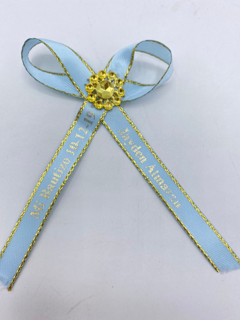 50-48-24pcs personalized ribbons/Baptism sweet sixteen,wedding,baby shower, Quinceanera,funeral ribbons Listones grabados customize ribbons image 4