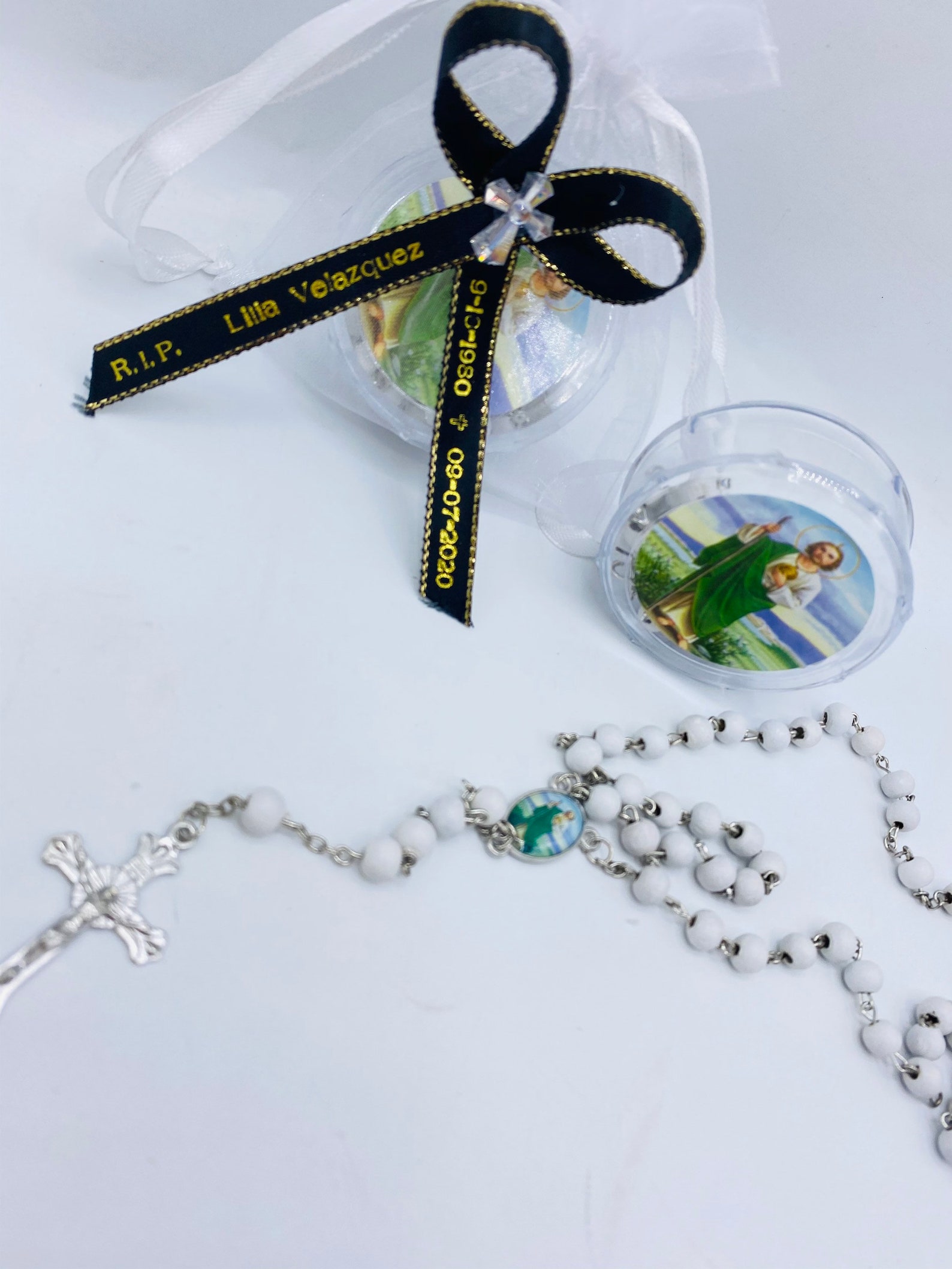 12pcs Funeral Favor/memorial Favor Rosaries Gift/r.i.p Etsy