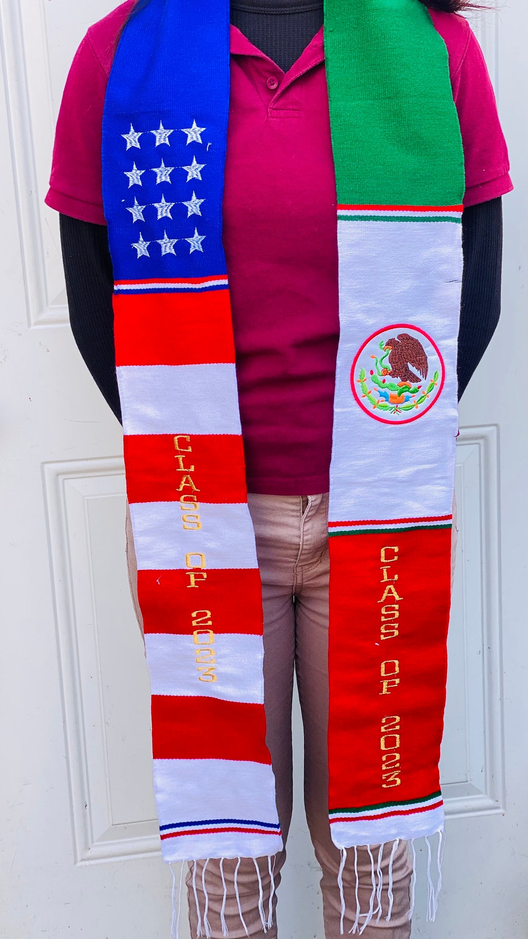 Mexican Stole Graduation Stole Mexico/usa Class of 2023stole Etsy