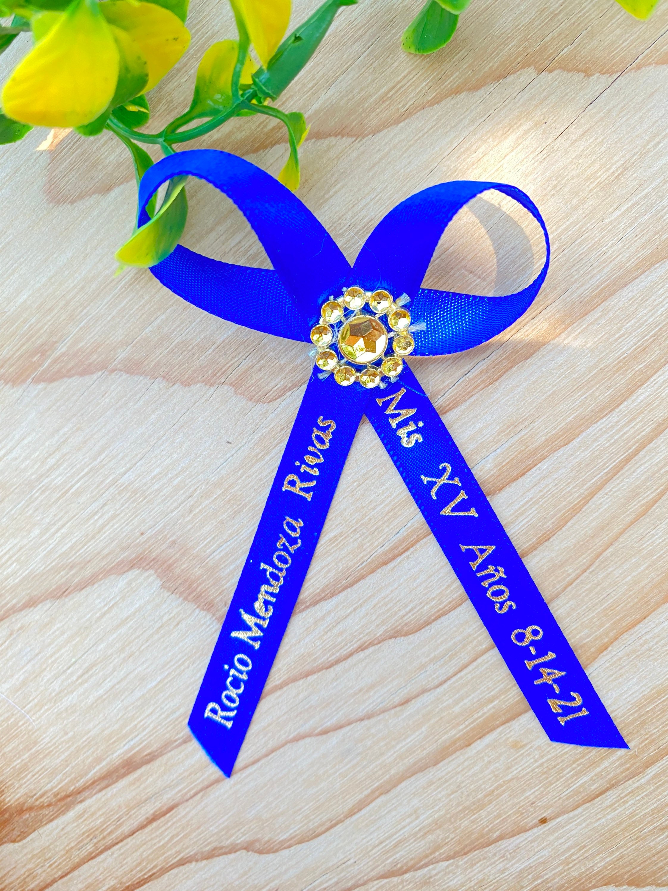 Royal Blue Ribbon In Graduation Personalized Royal Blue Ribbons: Quinceanera Party Favors (12pcs) - Etsy