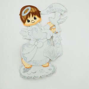 10 Recuerdos para bautizo baptism centerpiece angel foam figures/baptism decorations 8&quot;