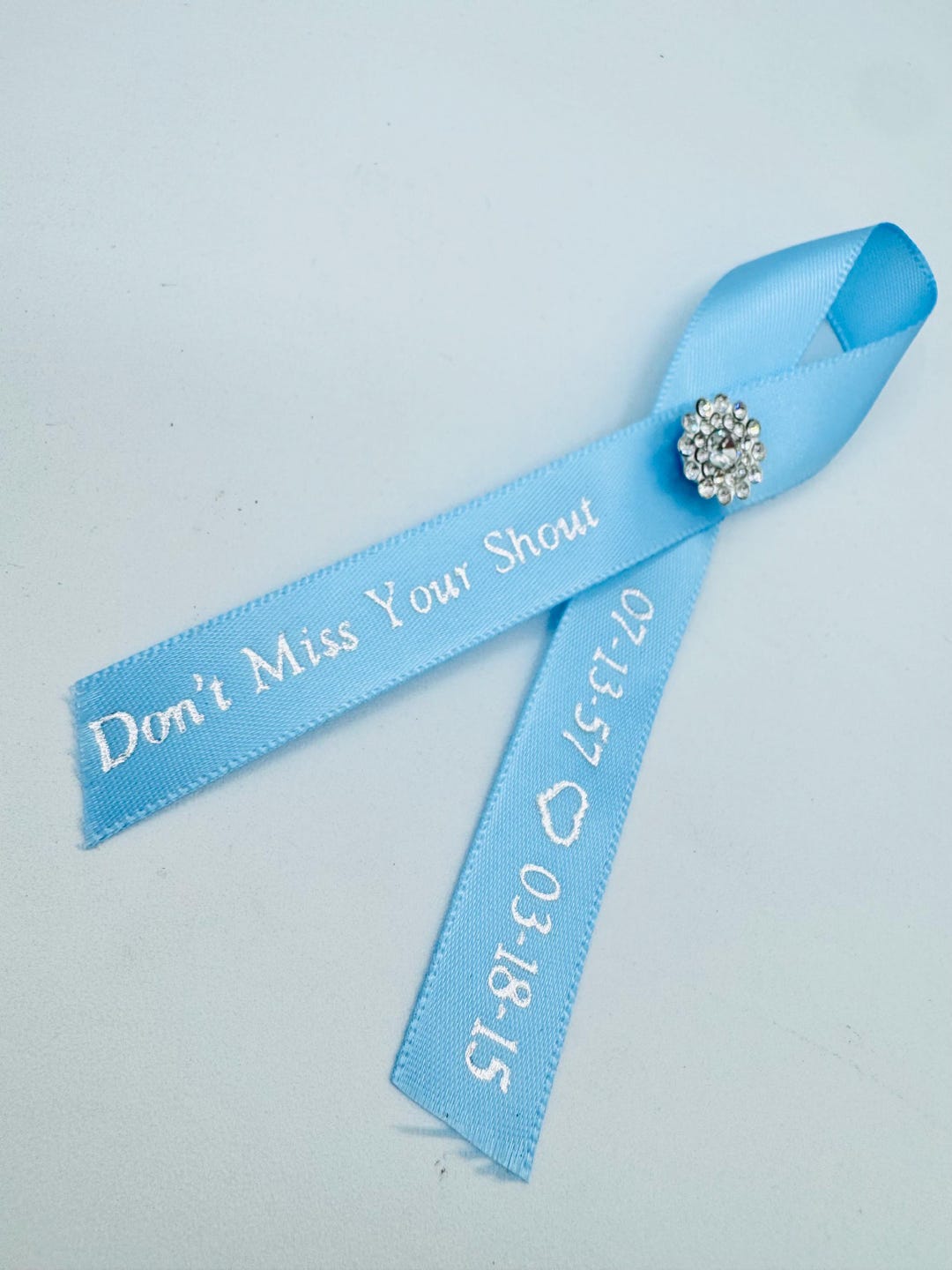 Personalized Cancer Awareness Ribbons With Safety Pin - Custom Ribbon ...