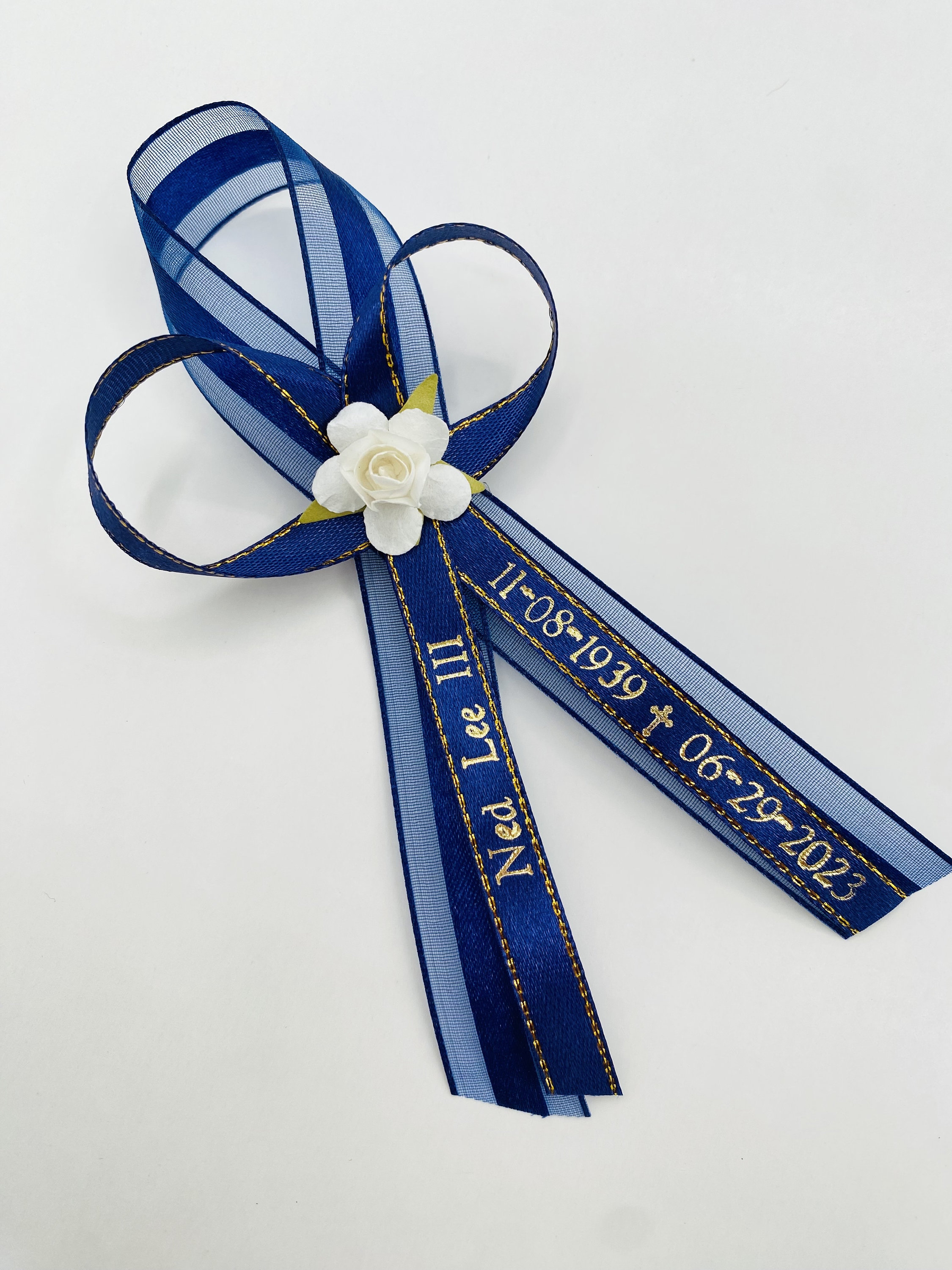 Corsage Ribbon L.Blue Iridescent ( W: 3/8 inch | L: 50 Yards )