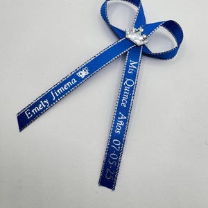 Personalized Ribbon Favors: Baptism, Wedding, Quinceañera
