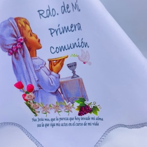 12pcs First Communion favors Napkins Recuerdos Para primera comunión Servilletas SPANISH Napkins
