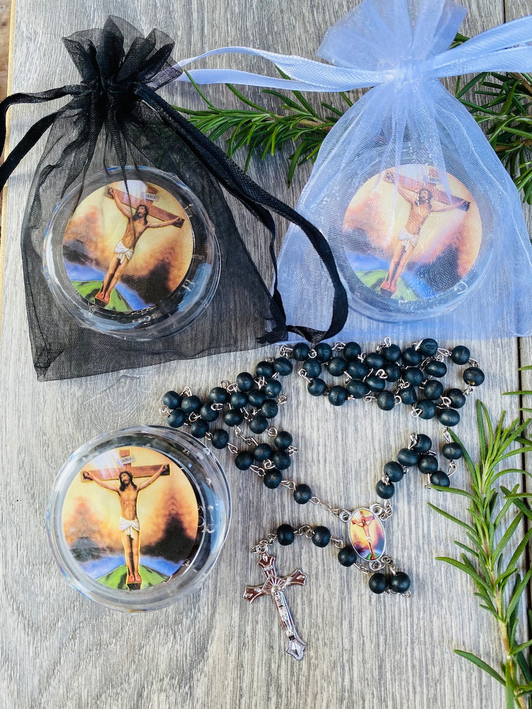 12pcs Wood Rosaries,recuerdos Para Funeral Rosarios De Madera