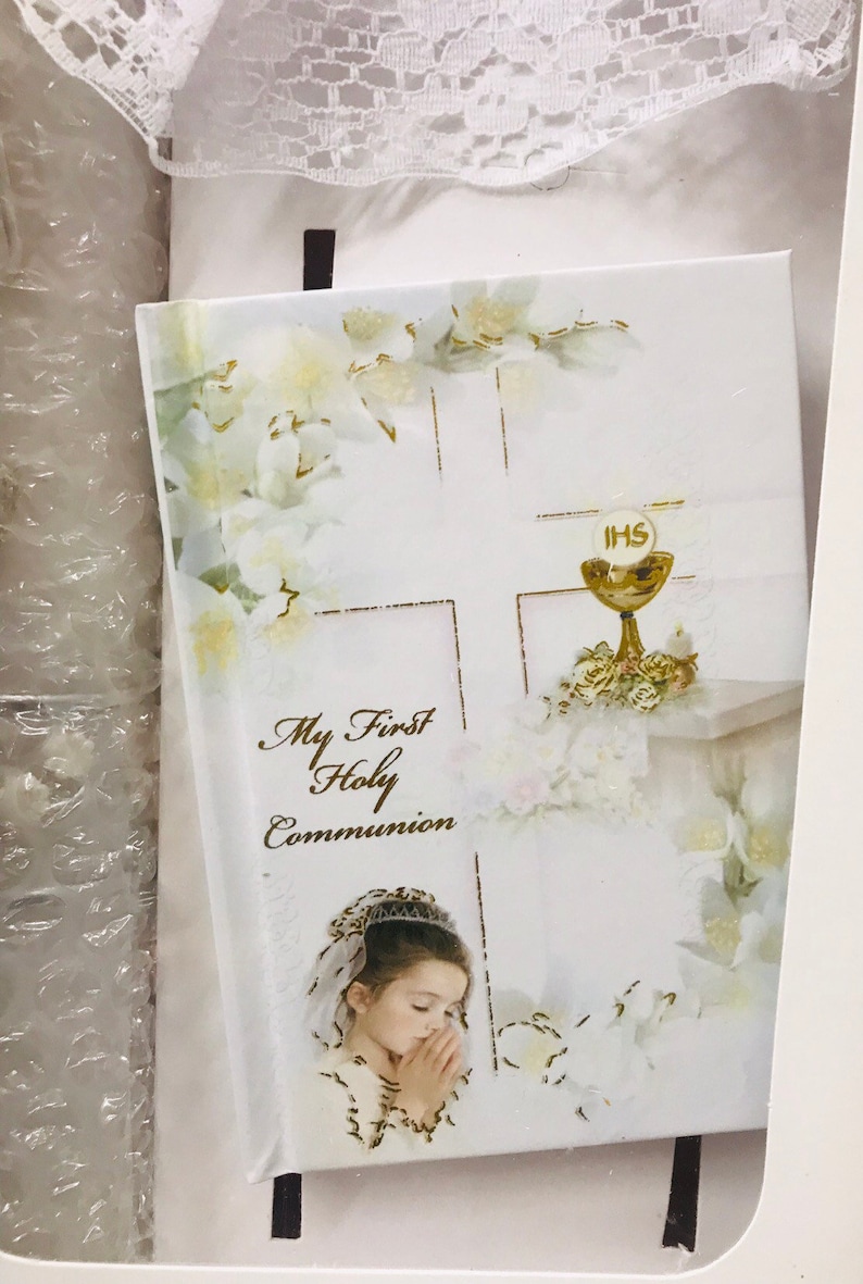 Girl first communion candle set velas para primera comuni\u00f3n First communion candle for girl English