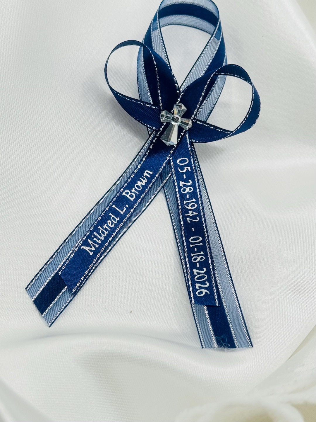 Custom Funeral Ribbons Personalized Funeral Ribbons With Pin: Custom Memorial Favors - Etsy