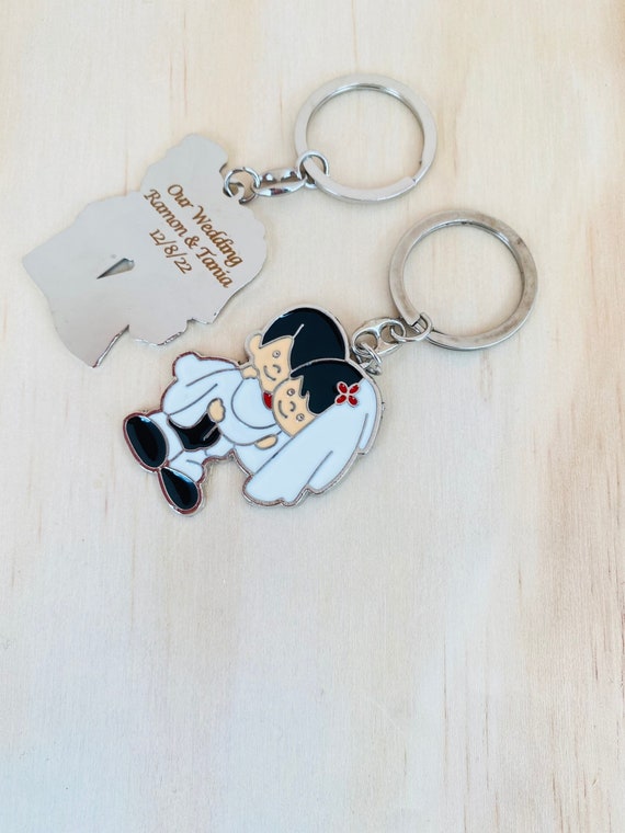 Personalized wedding deals keychains