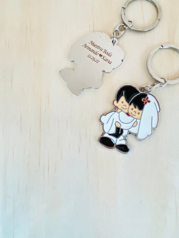 Personalized wedding deals keychains