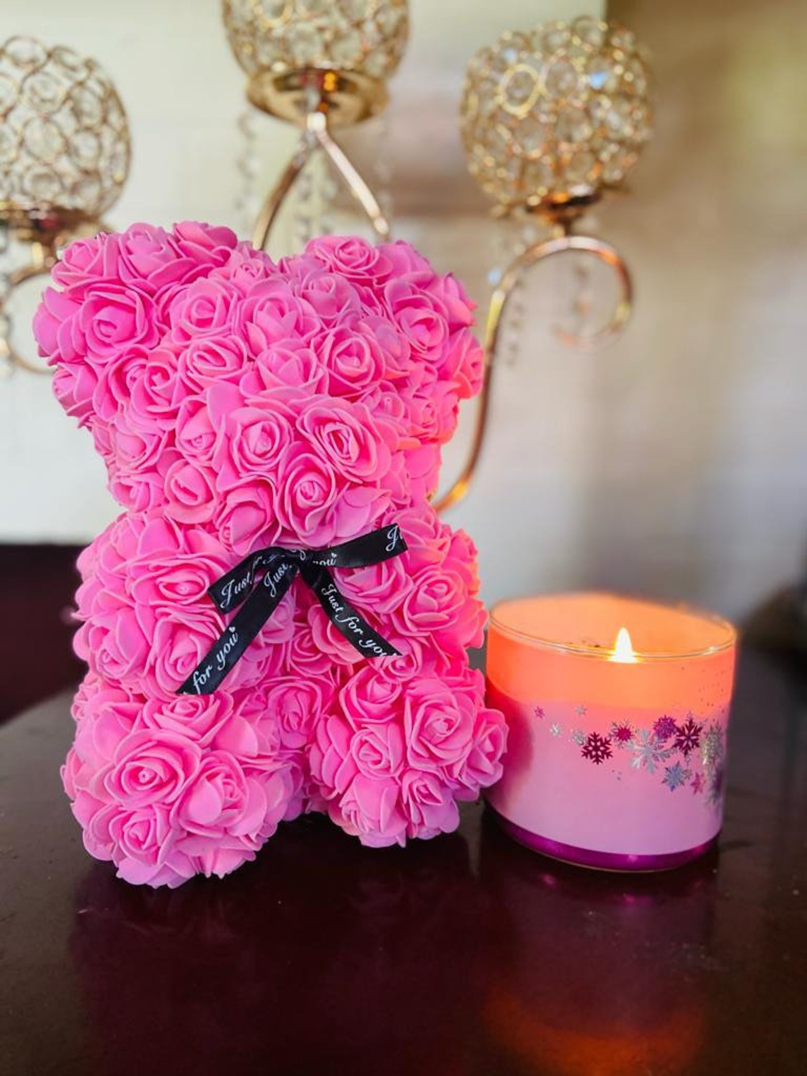 Rose Teddy Bear/Mothers Day Gift/Foam Rose Bear/Gift for Etsy