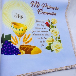 12pcs First Communion favors Napkins Recuerdos Para primera comunión Servilletas First Communion Napkins