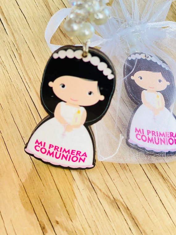 12 Pcs Recuerdos Para Primera Comunión D Niña First Holy Communion Party  Favors Wood Keychain Girl FREE BAGS -  Israel