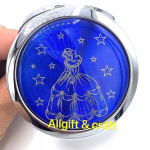 12pcs Quinceanera Favors /Sweet 16 Party Favors/Recuerdos para quinceañera dark blue double sided magnifying mirror