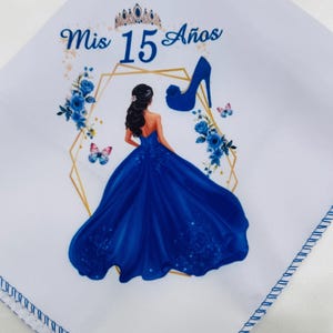 12pcs Recuerdos para quince Años, Quinceañeras party favors servilletas 12x12”