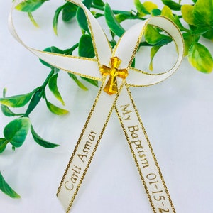 Personalized Ribbon Favors: Baptism, Wedding, Shower, Funeral