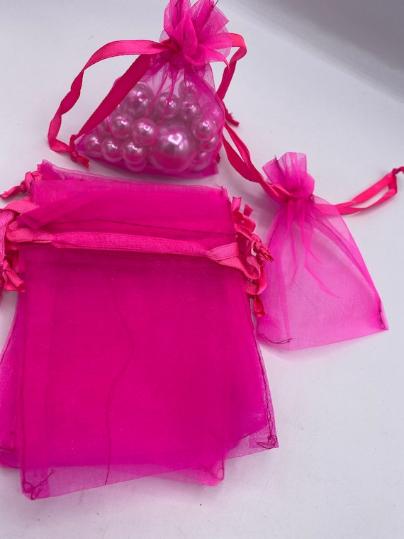 36pcs 4x5\u201d Sheer Organza bags Favor Gift Jewelry Pouches Wedding Party Drawstring bags Back