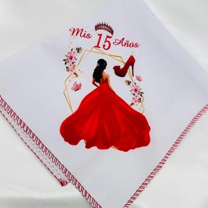 12pcs Recuerdos para quince Años, Quinceañeras party favors servilletas 12x12”
