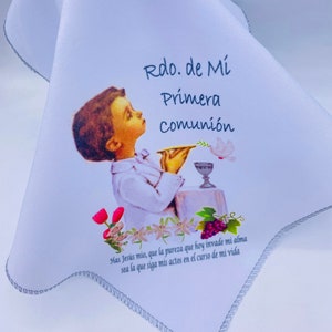 12pcs First Communion Favors napkins Recuerdos Para primera comunión de niño primera comunion recuerdos first  Communion napkins