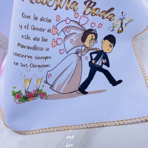 Wedding Favor Napkins: 12pcs Polyester Recuerdos Para Boda (10x12”)