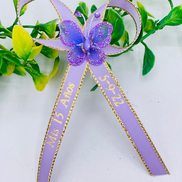 200-100-50-24pcs personalized ribbons/Baptism sweet sixteen,wedding,baby shower, Quinceanera,funeral ribbons Listones grabados Mis XV Años