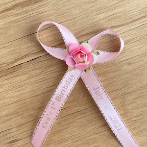  1 dozen of customized ribbons only  1 Docena de Listones  Personalizados para baby shower : Toys & Games