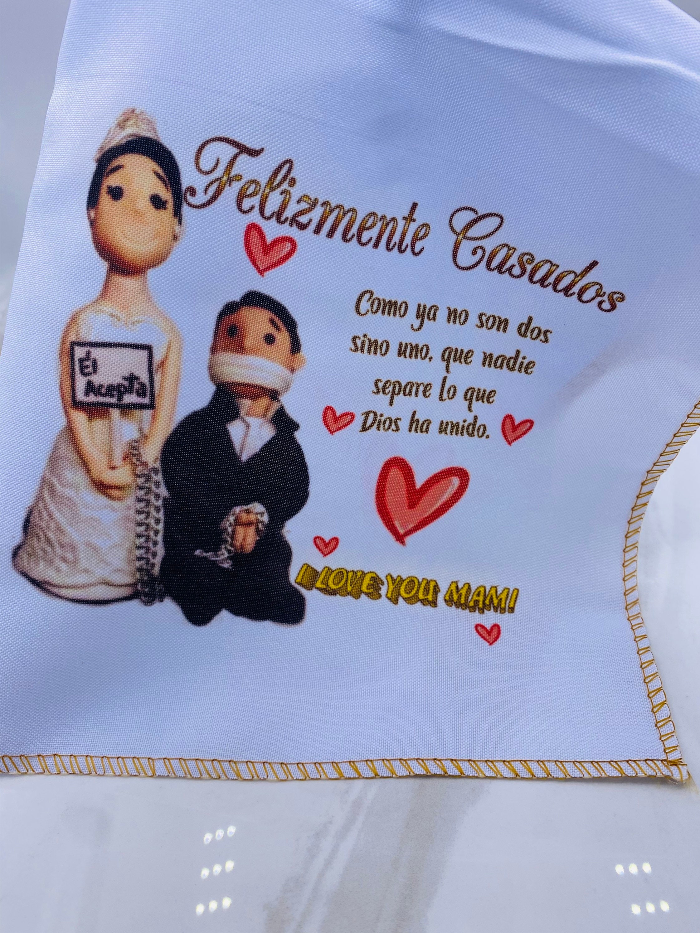 Servilletas de recuerdo de boda: 12 unidades de poliéster (25,4 x 30,5 cm)  - Etsy México, image size:2244x2992