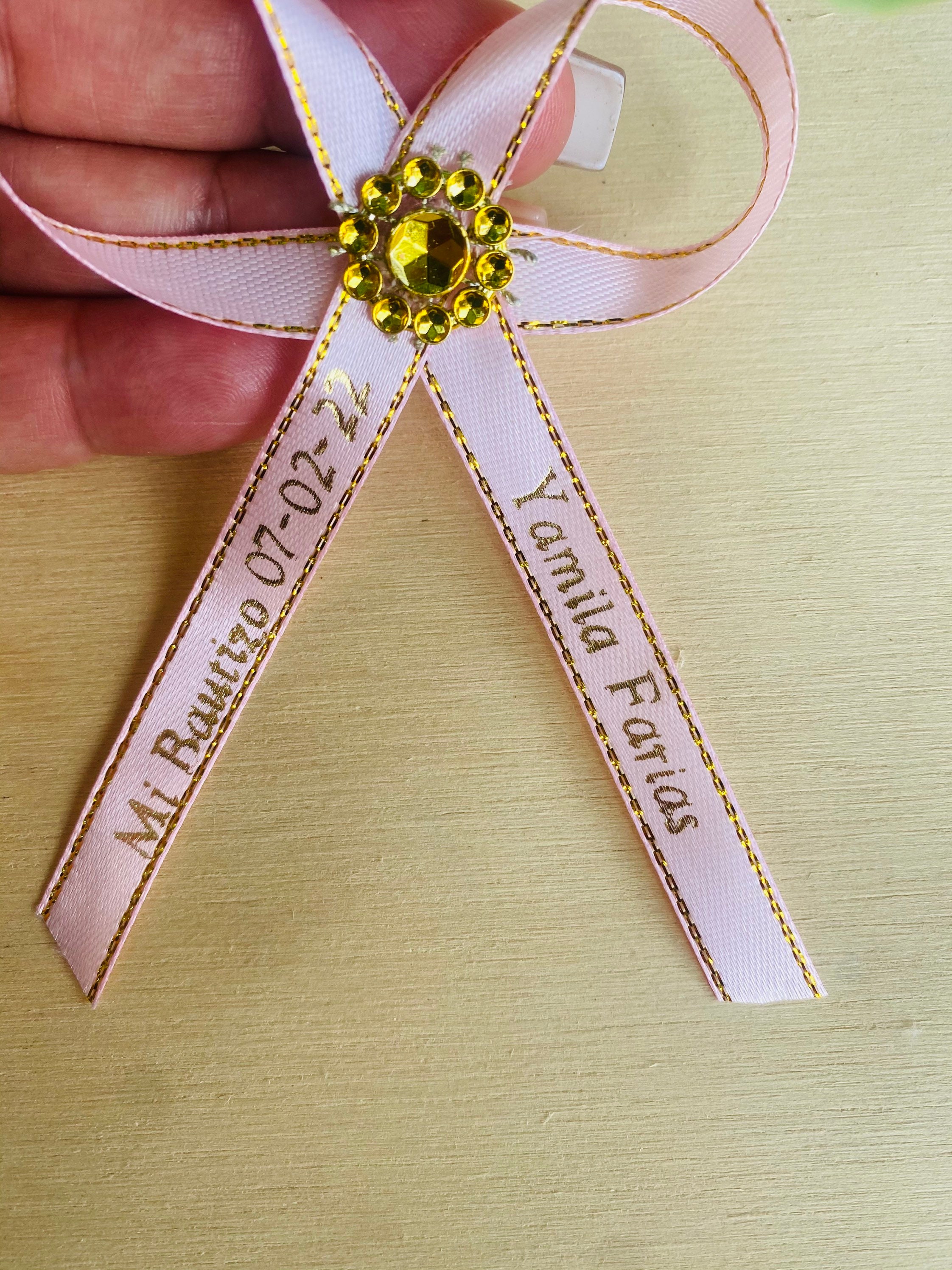 24-36-12-48 Pcs Personalized Ribbons/baptism Sweet Sixteen 24-36-12-48 Pcs Personalized Ribbons/baptism Sweet Sixteen