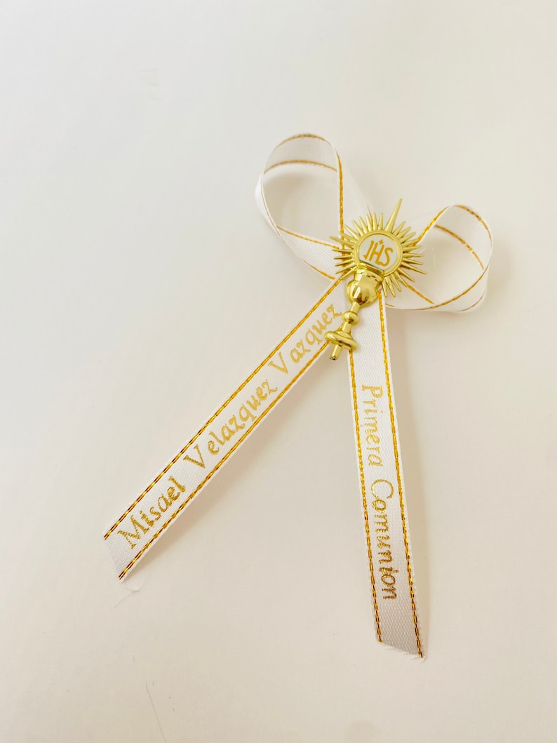 Personalized Baptism Ribbon Favors: First Communion, Confirmation - Etsy