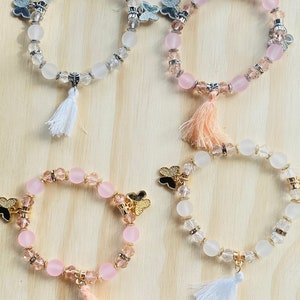 24pcs Quinceanera butterfly bracelet Favors/Wedding party favors sweet sixteen butterfly Bracelet FREE BAGS Baptism Favors
