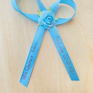 Personalized Ribbon Favors: Baptism, Wedding, Quinceanera, Funeral