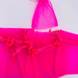 Sheer Organza Favor Bags 6x9” - Wedding, Jewelry, Candy Pouches