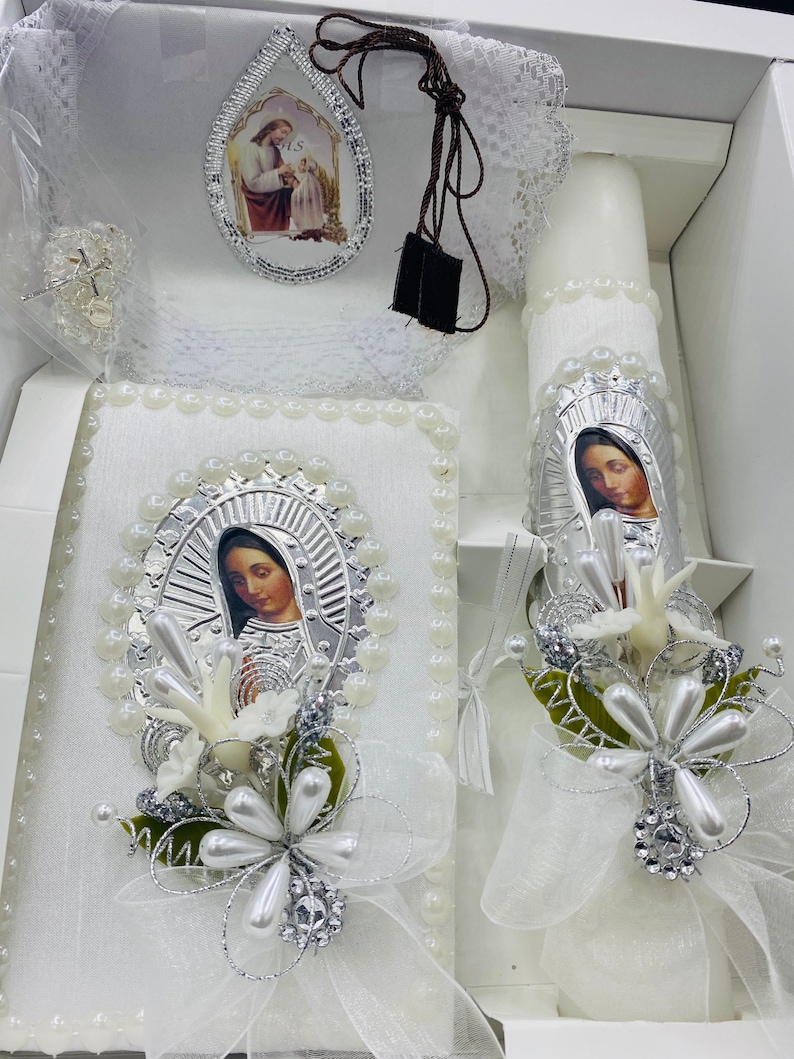 4pcs First communion candle set for girls velas para primera Etsy