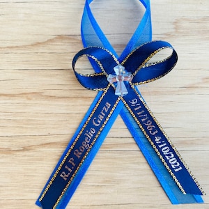 100,75,50,48,36pcs Funeral Favor/ baby shower favor gift/ Quinceanera/personalized ribbons With safety pin Listones grabados DOUBLE RIBBONS