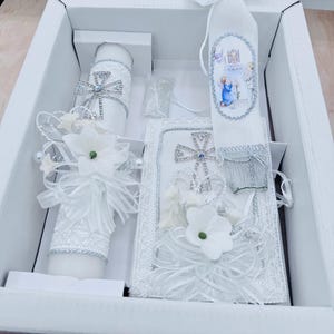 4pcs first communion candle sets BOY/Girlsb Sets de velas para primera comunión first communion candle set  English/Spanish