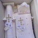 Ándalu Handcrafted Baptism Candle Set Kit - For Catholic Baby Boy Or Girl (Vela De Bautizo)