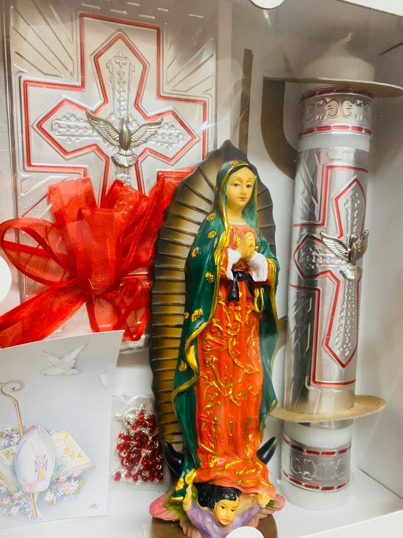 Red Confirmation sets,velas para Confirmacion de nino o nina velas rojas de confirmaci\u00f3n ENGLISH set