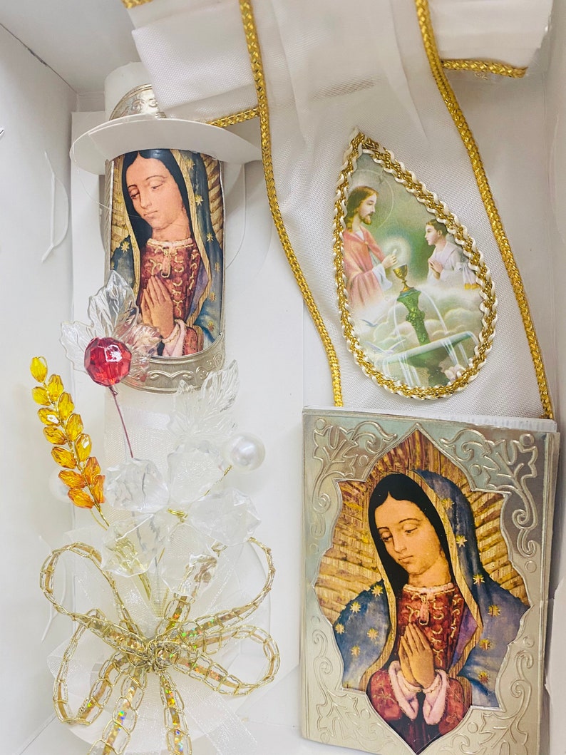 BOYS Sets de velas para primera comuni\u00f3n first communion candle set velas de communion de nina 4pcs Spanish