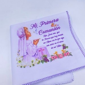First Holy Communion favors 12pcs Napkins Recuerdos Para primera comunión edición limitada SPANISH