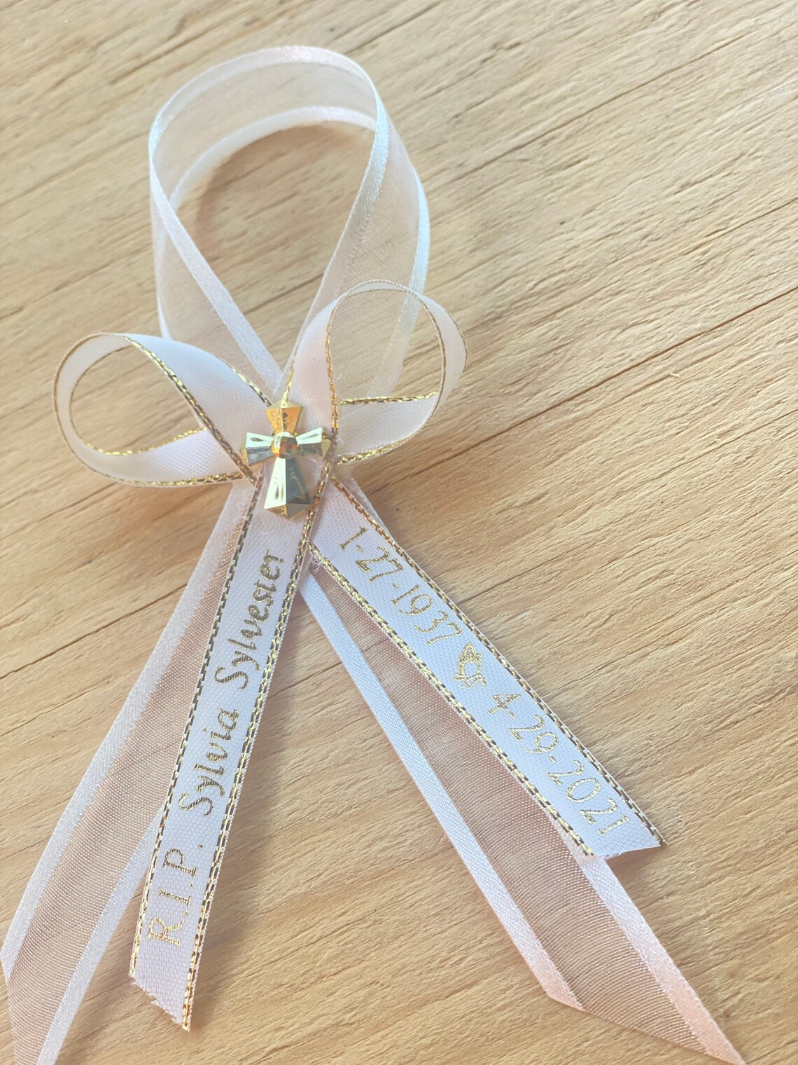 10075502412pcs Funeral Favor/funeral Ribbons/baptism Etsy
