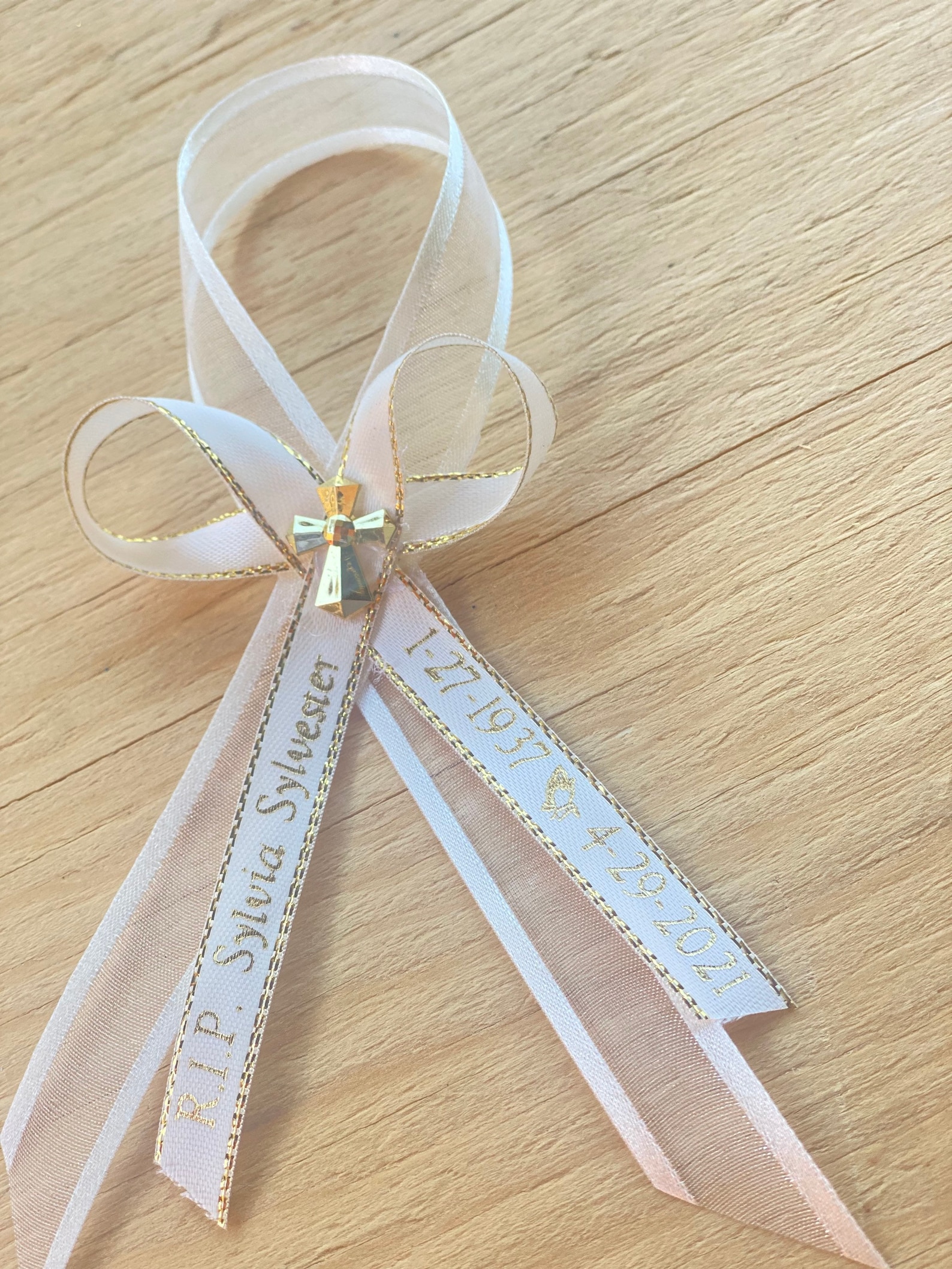 10075502412pcs Funeral Favor/funeral Ribbons/baptism Etsy