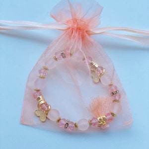 48-36-24-12 NEW design Quinceanera Party Favors butterfly /Wedding party favors Bracelets /sweet sixteen favors butterfly theme FREE BAGS