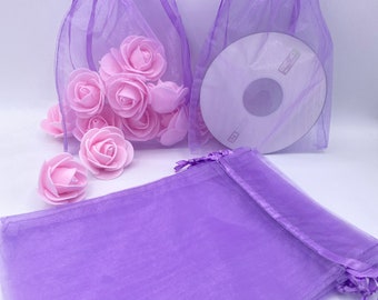 A&S Creavention® Basic Elegant Organza Drawstring Jewelry Pouches Bag Party Wedding Gift Bags 6x9 Inches 60, White A&S Creavention® Basic Elegant Organza Drawstring Jewelry Pouches Bag Party Wedding Gift Bags 6x9 Inches 60, White